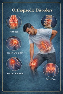 Orthopaedic disorders including arthritis, joint pain, spine problems and fractures