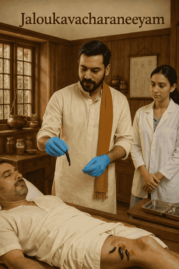 Ayurvedic leech therapy for varicose veins and chronic wounds