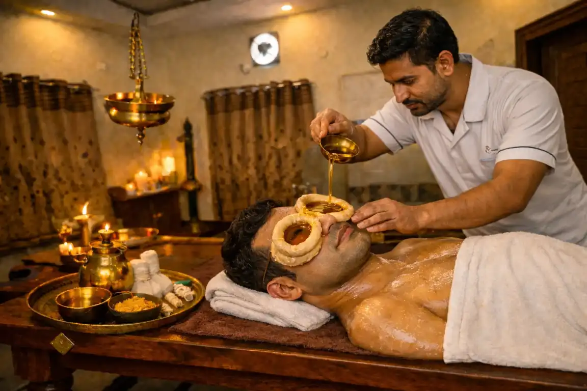 Akshi Tarpanam Ayurvedic eye therapy for dry eyes and vision care